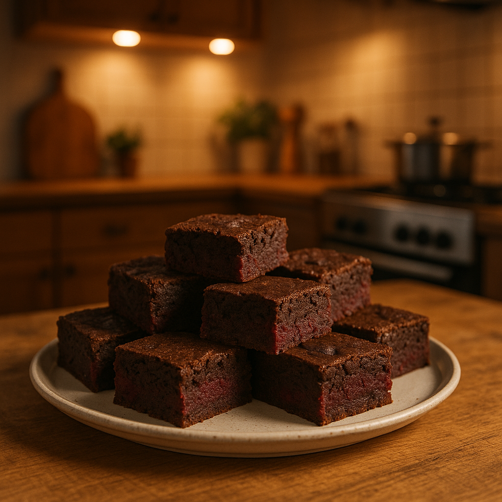 RECETA BROWNIE SALUDABLE DE REMOLACHA