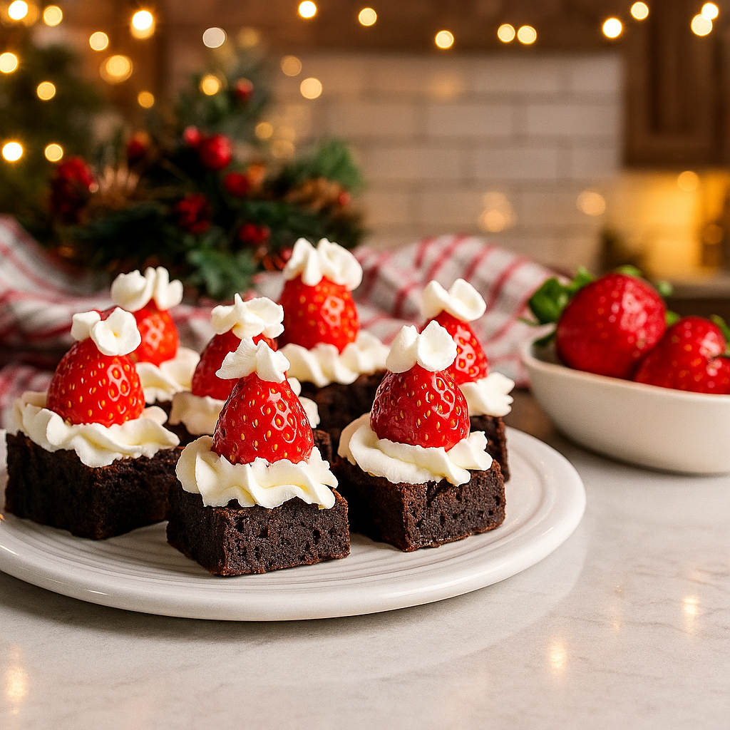 RECETA BROWNIES DE NAVIDAD