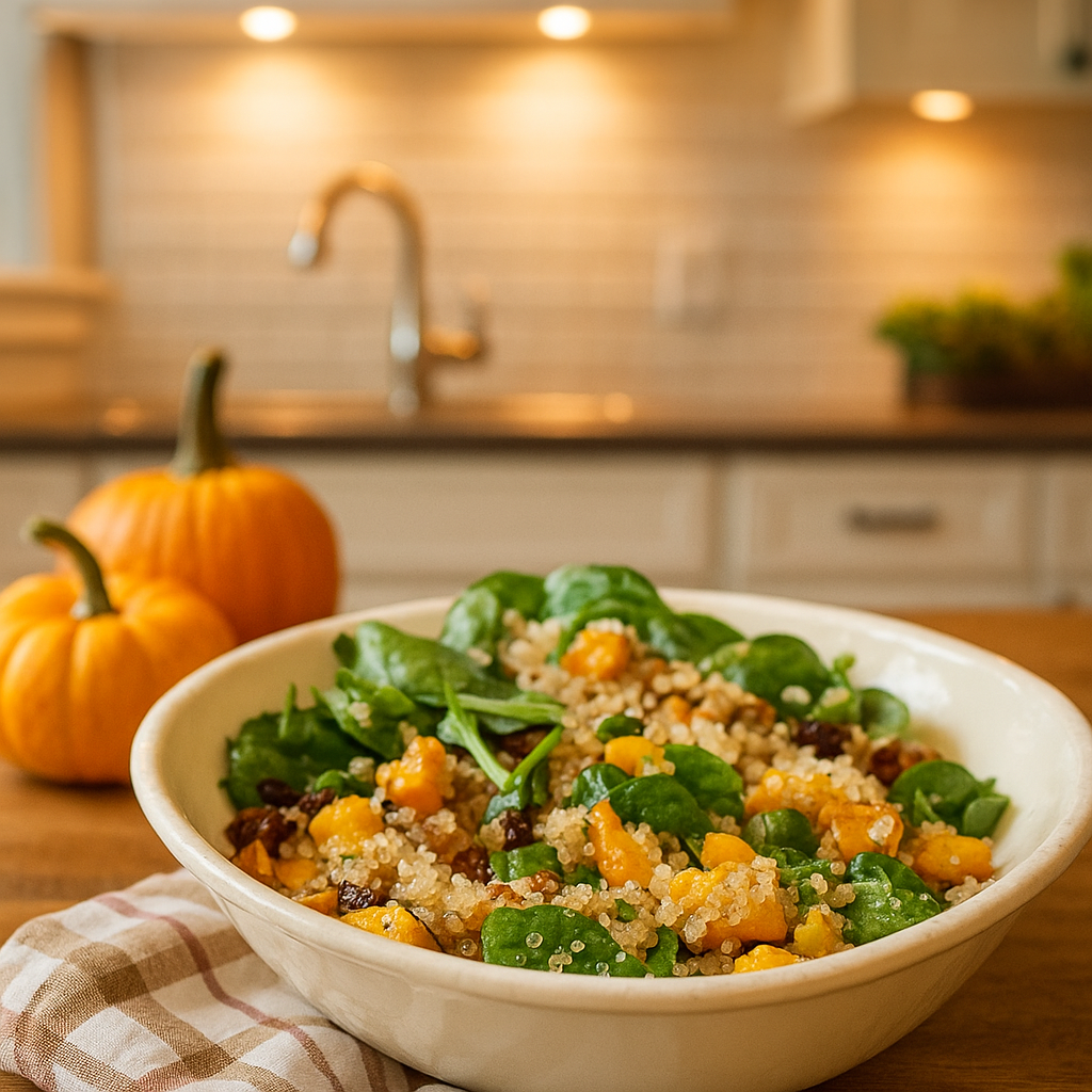 RECETA ENSALADA DE QUINOA Y CALABAZA