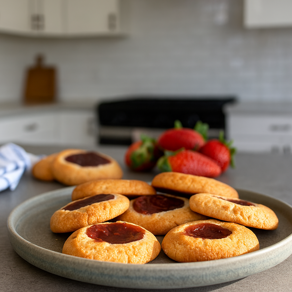 RECETA GALLETAS DE ALMENDRA CON MERMELADA