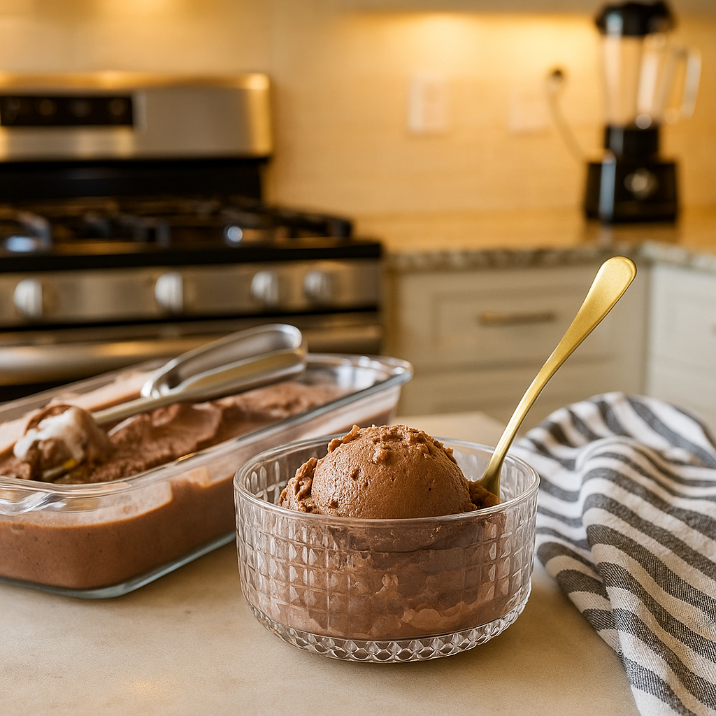RECETA HELADO DE CHOCOLATE SIN LACTOSA