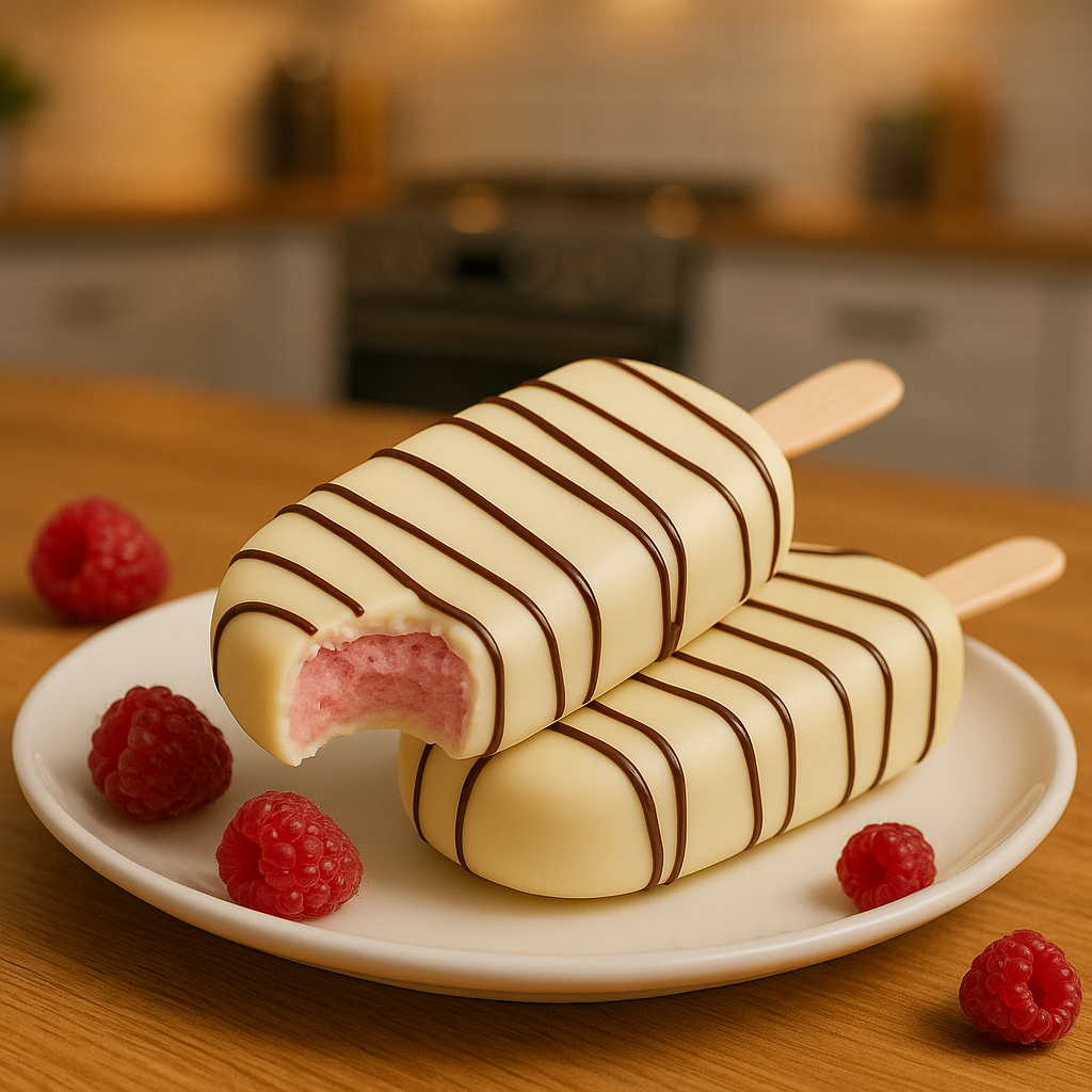 RECETA HELADOS DE MORA Y CHOCOLATE BLANCO