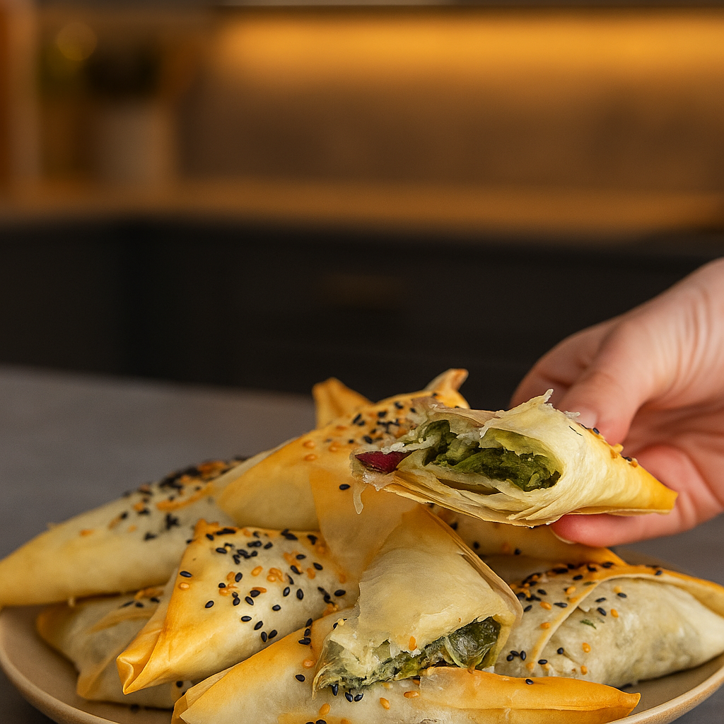 RECETA SAMOSAS CASERAS CON VEGETALES