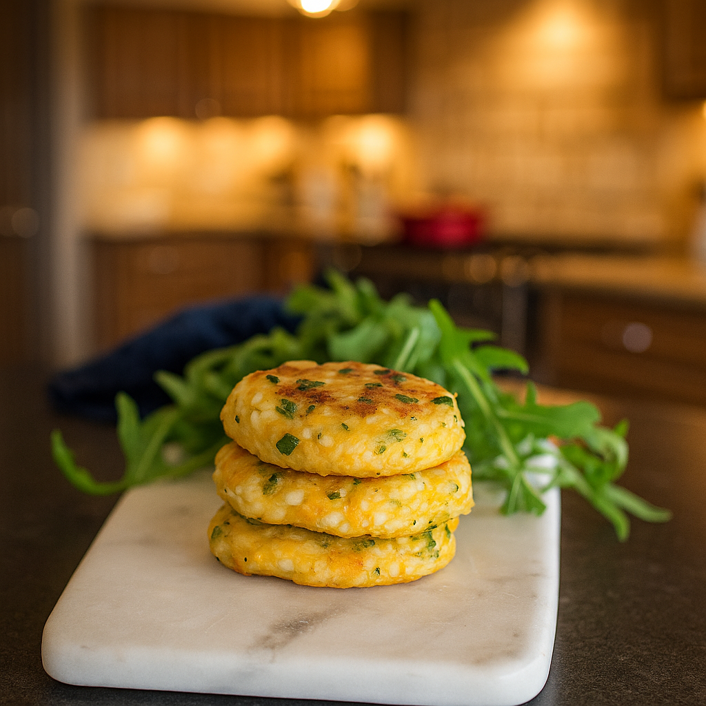 RECETA TORTITAS DE PATATA Y ARROZ