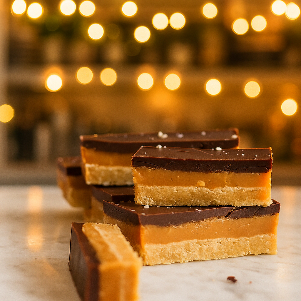 RECETA TWIX CASERO CON CACAHUETES